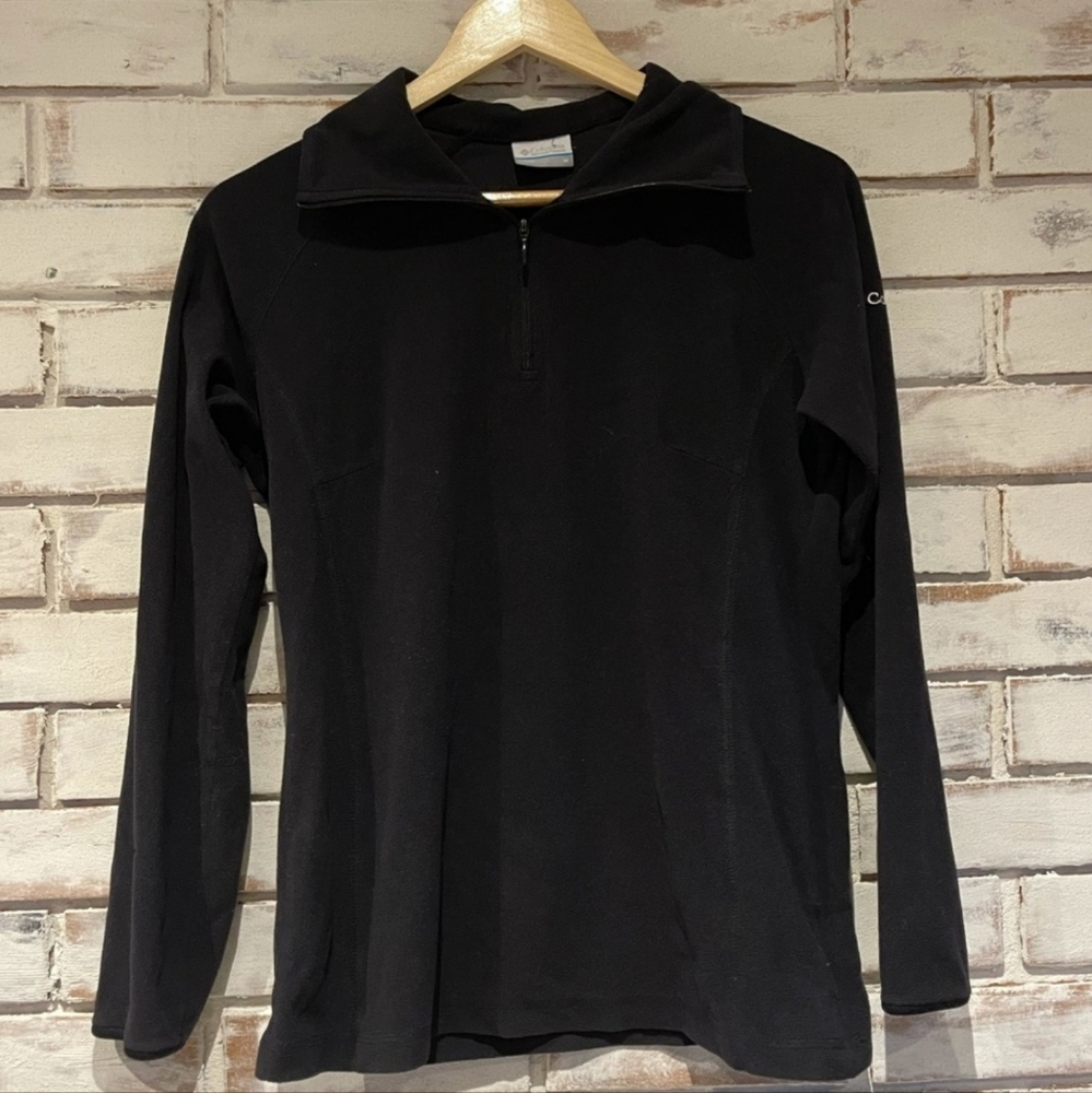Columbia Women's Black 1/4 zip fleece pullover Size XL #M18